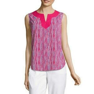 Multicolor pink tank